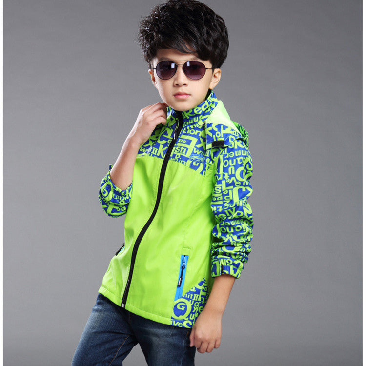 Boys' New Outdoor Jacket Coat