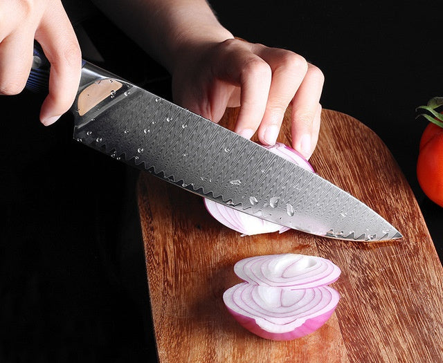 Damascus knife Japanese