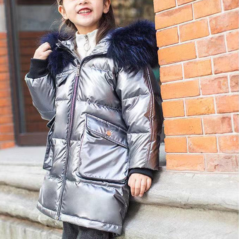 Children's Glossy Cotton-padded Jacket