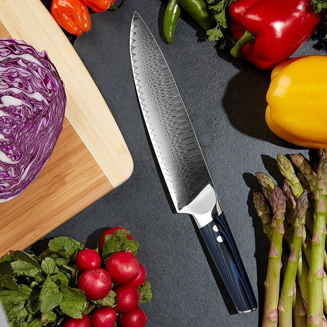 Damascus knife Japanese