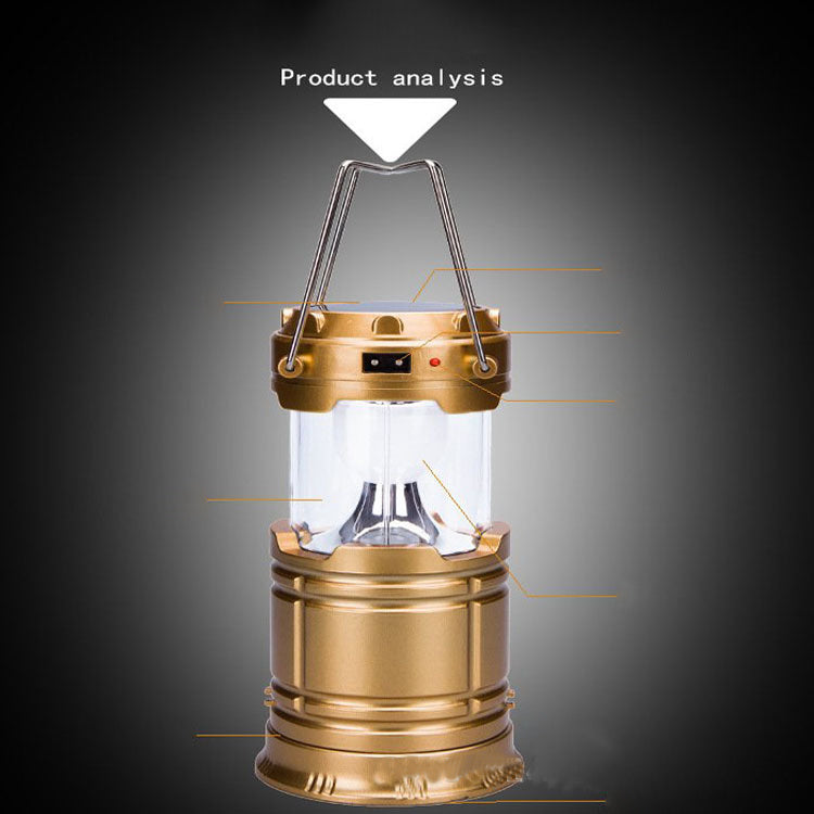 new solar charging camping tent lantern