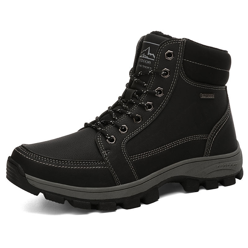 Men's large size snow hiking shoes