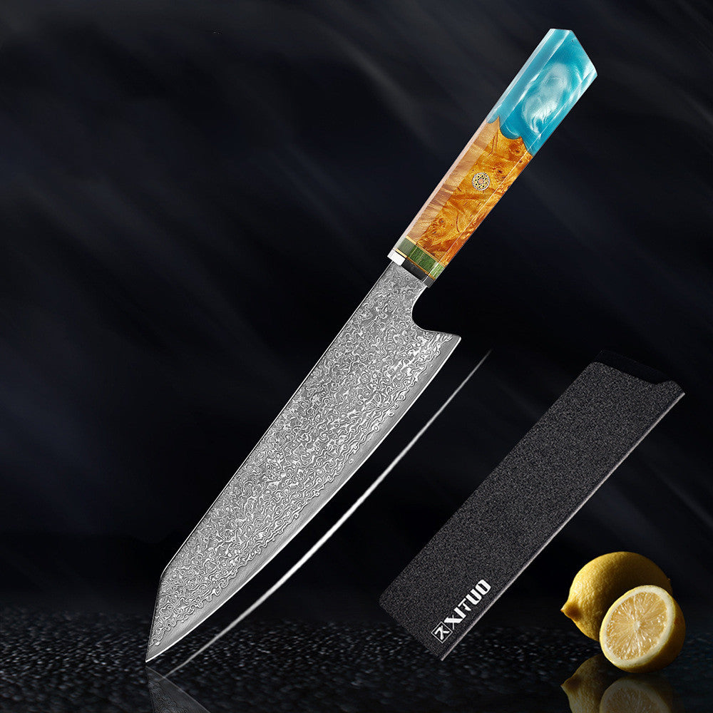 Kitchen Set Knife Damascus Steel
