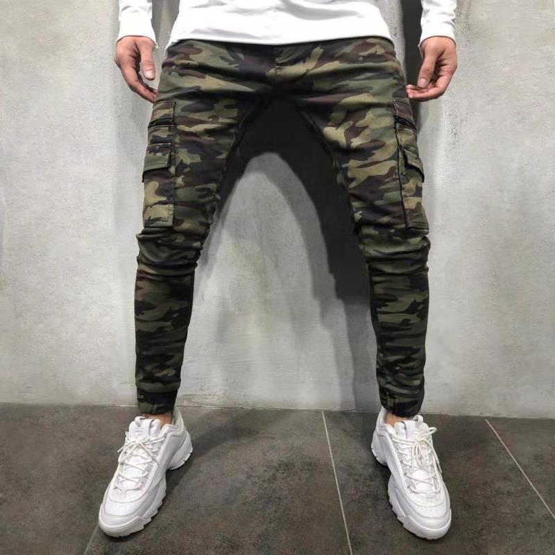 Camo stretch jeans long