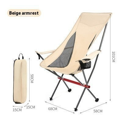 Outdoor Camping Armrest Folding Chair
