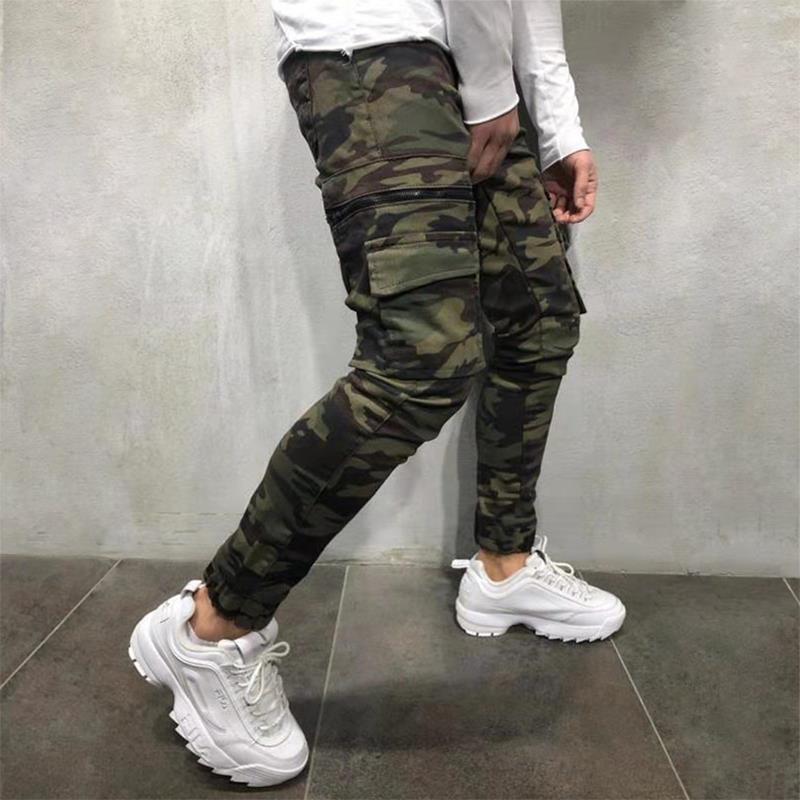 Camo stretch jeans long