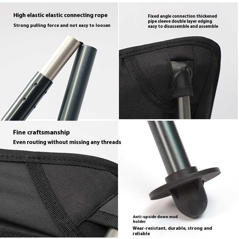 Outdoor Camping Armrest Folding Chair