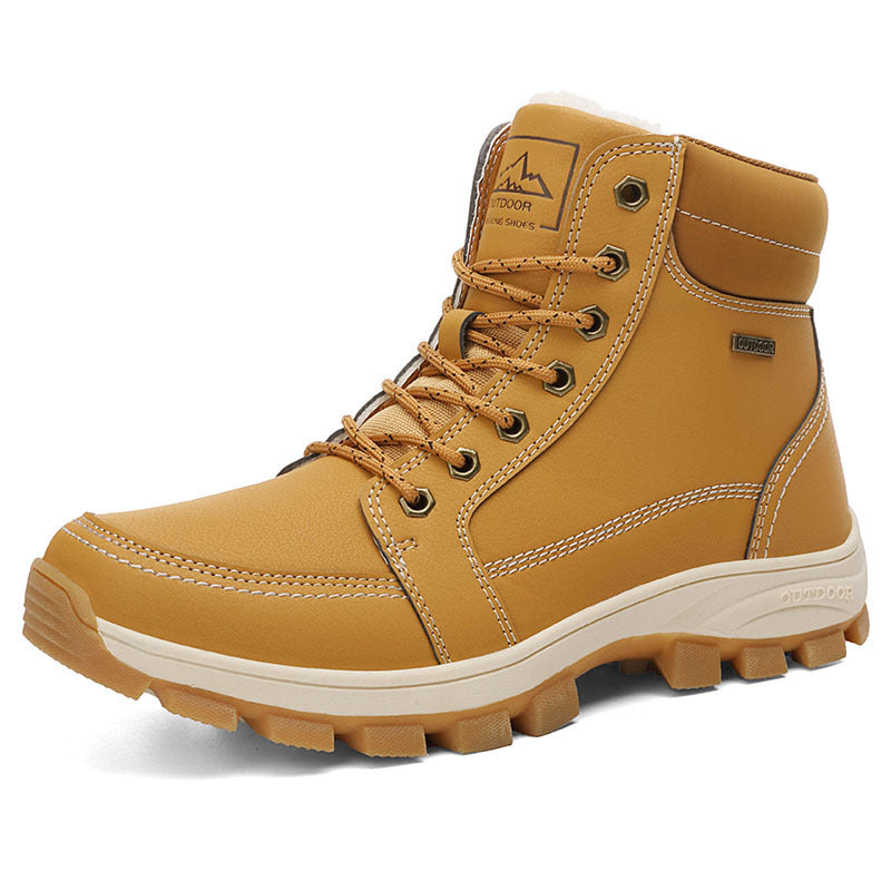 Men's large size snow hiking shoes