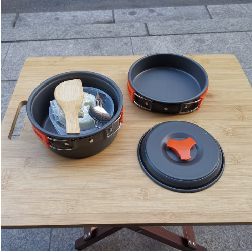 Outdoor 1-2 people camping cookware set