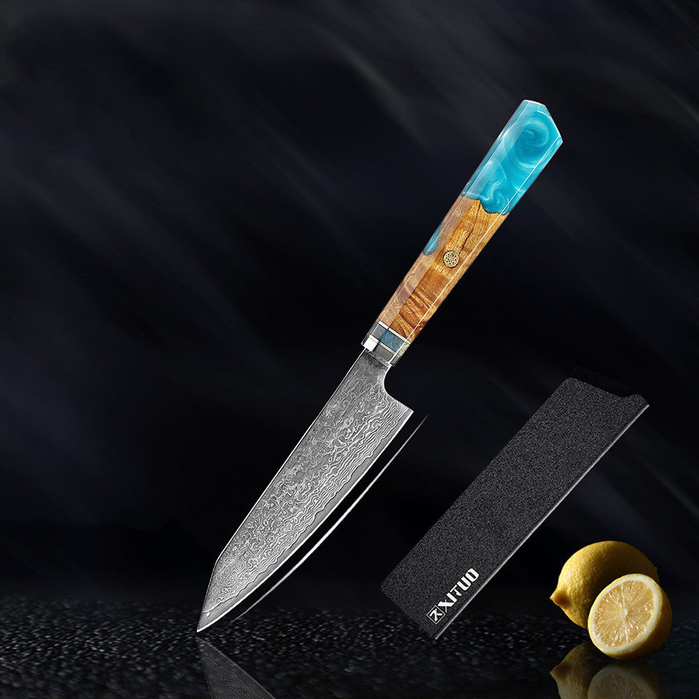 Kitchen Set Knife Damascus Steel