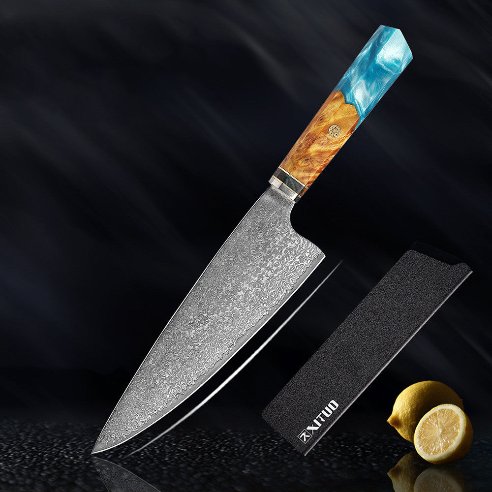 Kitchen Set Knife Damascus Steel