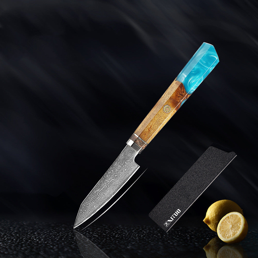 Kitchen Set Knife Damascus Steel