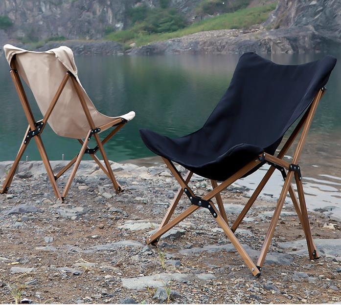Folding Wooden Camping Chair Portable Leisure