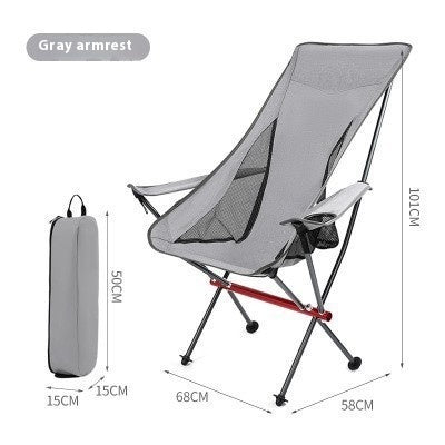 Outdoor Camping Armrest Folding Chair